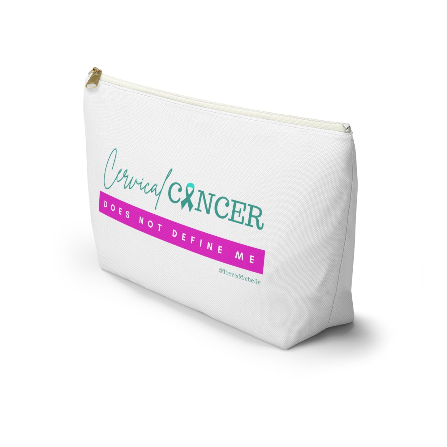 Cervical Cancer Does Not Define Me Makeup Bag